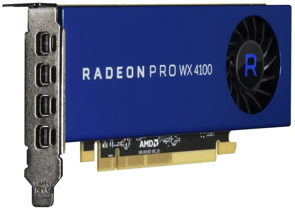 AMD Radeon Pro WX 4100 4GB DDR5 Graphics Card